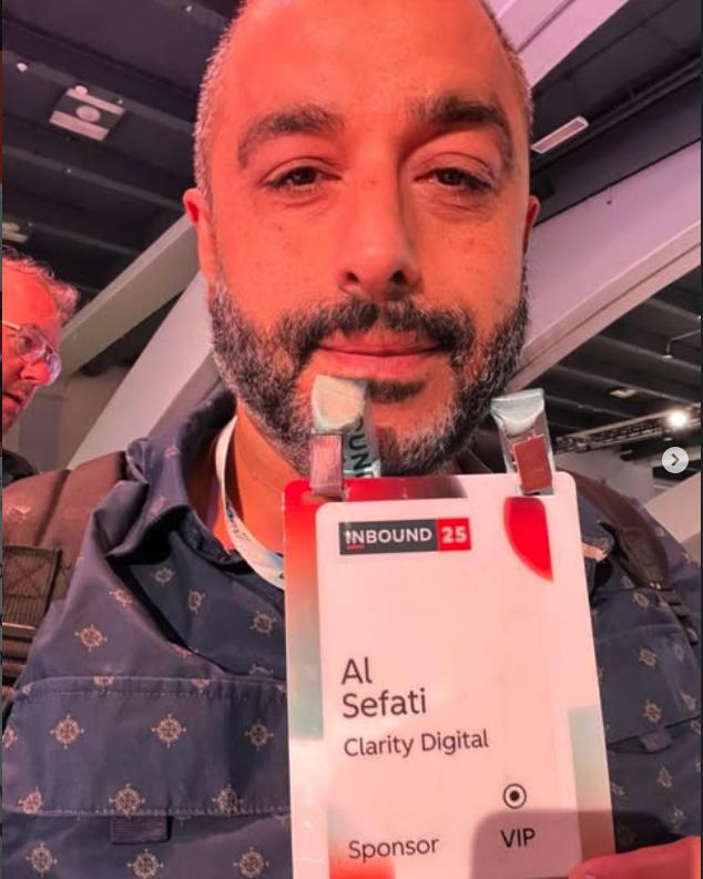 Al Sefati speaking at HubSpot INBOUND 2025 on Workshop: AI Transformation of Search Engines