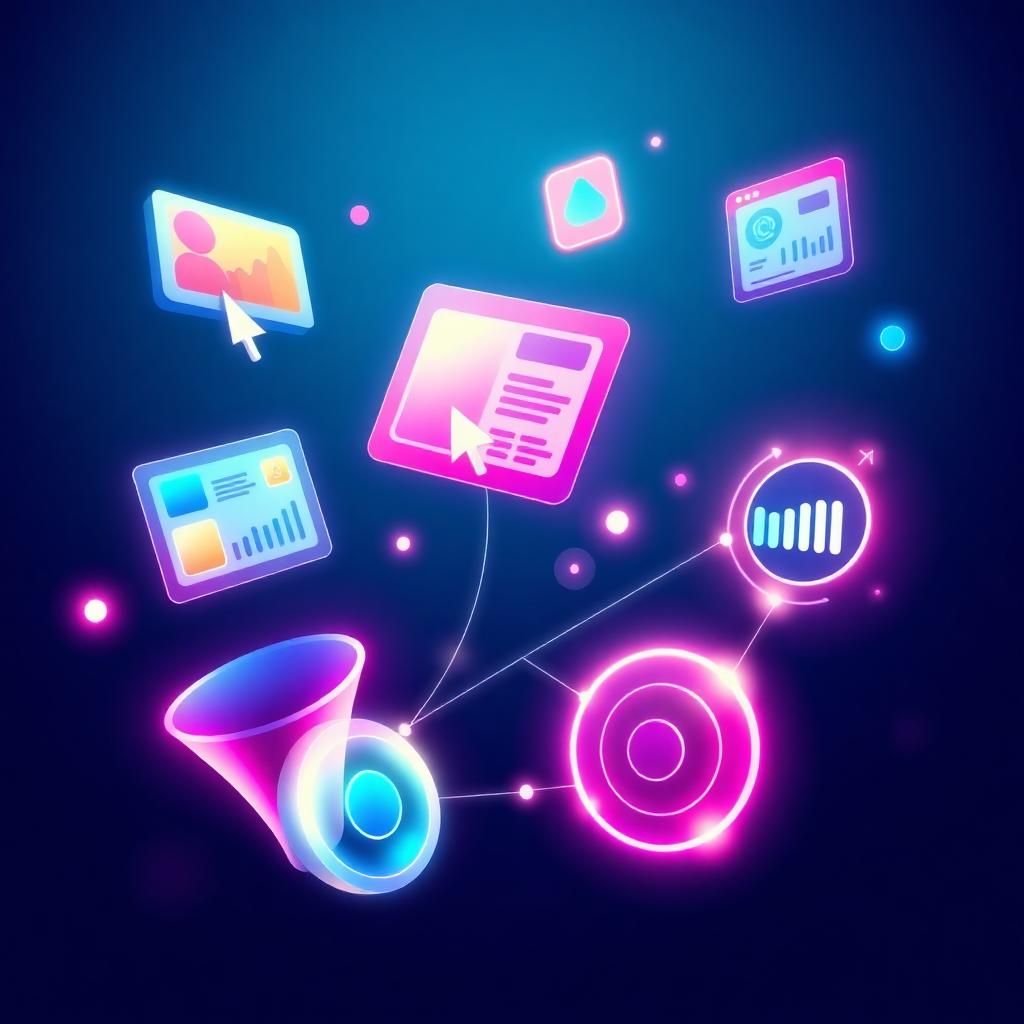 Programmatic Advertising concept illustration