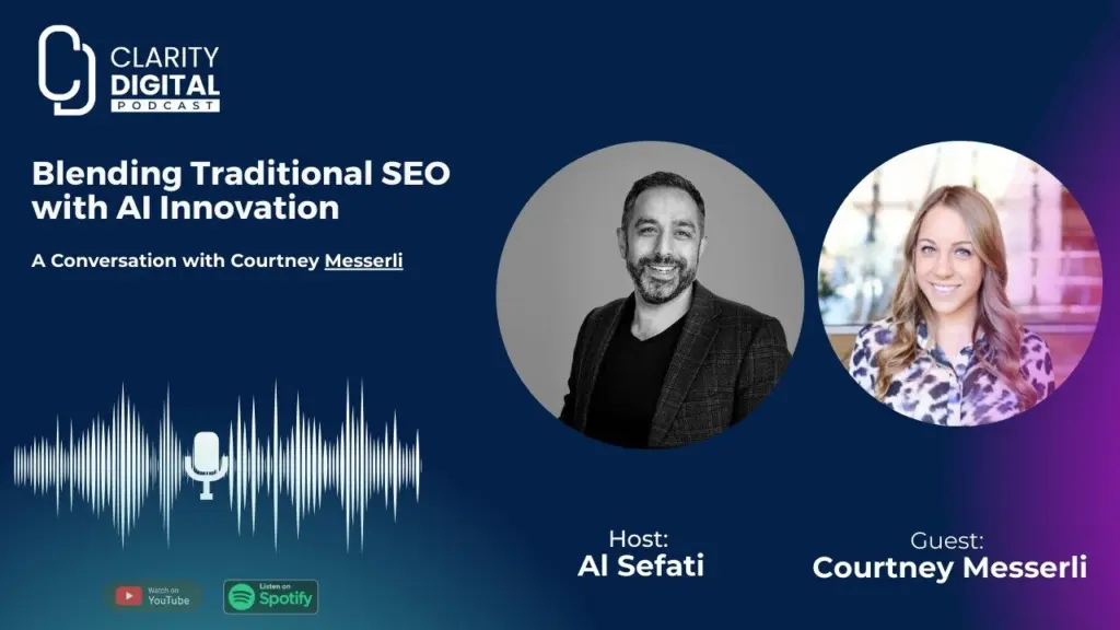 Blending SEO AI Courtney Messerli Podcast